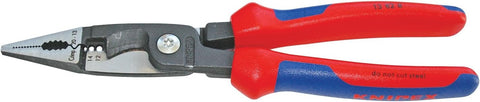 Knipex 13 82 8 8 1/4" 6-in-1 Electrical Installation Pliers 12 and 14 AWG - GCW Electrical Supply ltd.