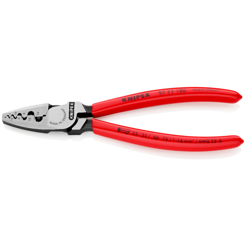 Knipex 97 71 180 Crimping Pliers for wire ferrules - GCW Electrical Supply ltd.