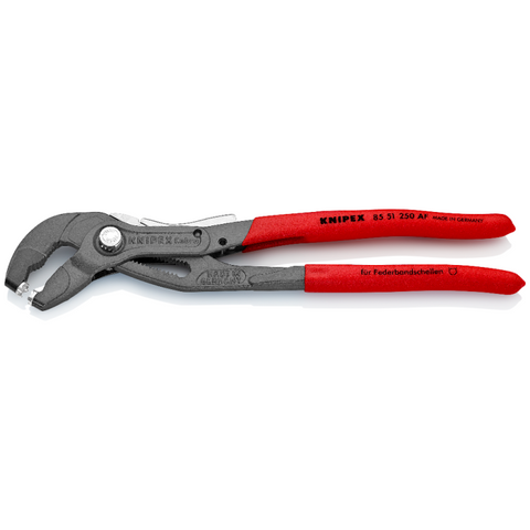 Knipex 85 51 250 AF 10" Spring Hose Clamp Pliers With Retainer - GCW Electrical Supply ltd.