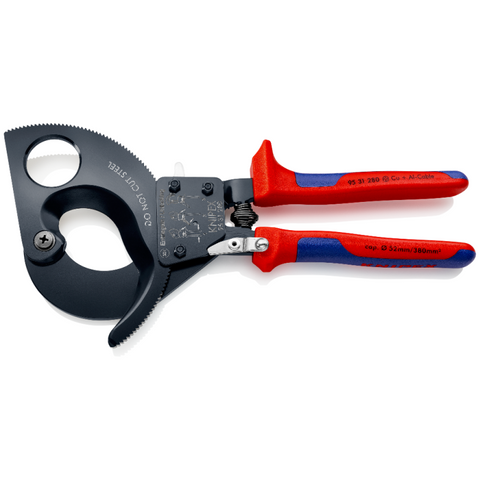 Knipex 95 31 280 SBA 11" Ratchet Cutters with Multi Component Handles - GCW Electrical Supply ltd.