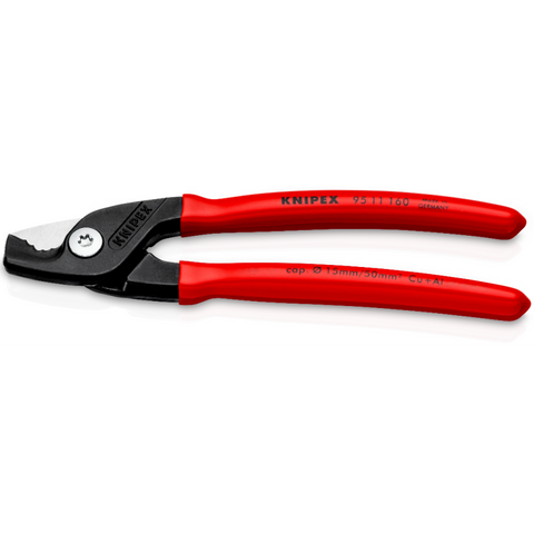Knipex 95 11 160 Step Cut Cable Shears - GCW Electrical Supply ltd.