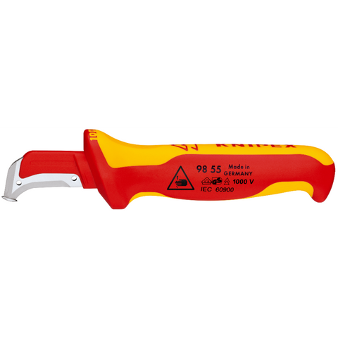 Knipex 98 55 Stripping Knives With guide shoe 1000V Rated - GCW Electrical Supply ltd.