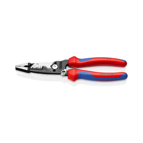 Knipex 13 72 8 8" Forged Wire Stripper 20-10 AWG with Multi Component Handles - GCW Electrical Supply ltd.