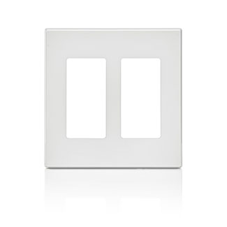 Two Gang Screwless Cover Plate - White - Great Canadian Wholesale Ltd.